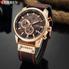 CURREN - Deluxe Chronograph with Leather Strap