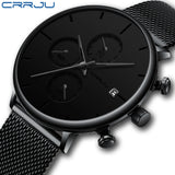 CRRJU - Minimalist Stylish Waterproof Watch