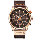 CURREN - Deluxe Chronograph with Leather Strap