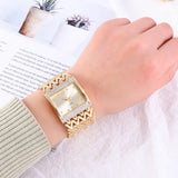 Square Stainless Steel Wrist Watch