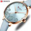 Charm Flowers Dial Quartz Wristwatch