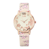 Embossed Flowers Watch