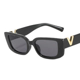 Retro Frame Rectangle Sunglasses